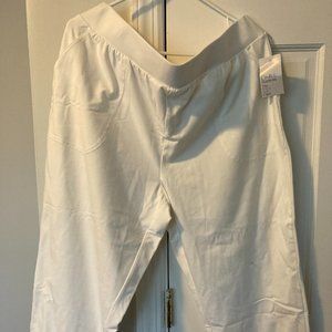 Women's Croft & Barrow The Extra Soft Capri, White, XL, New